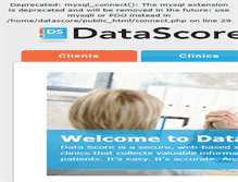 Tablet Screenshot of datascore.org